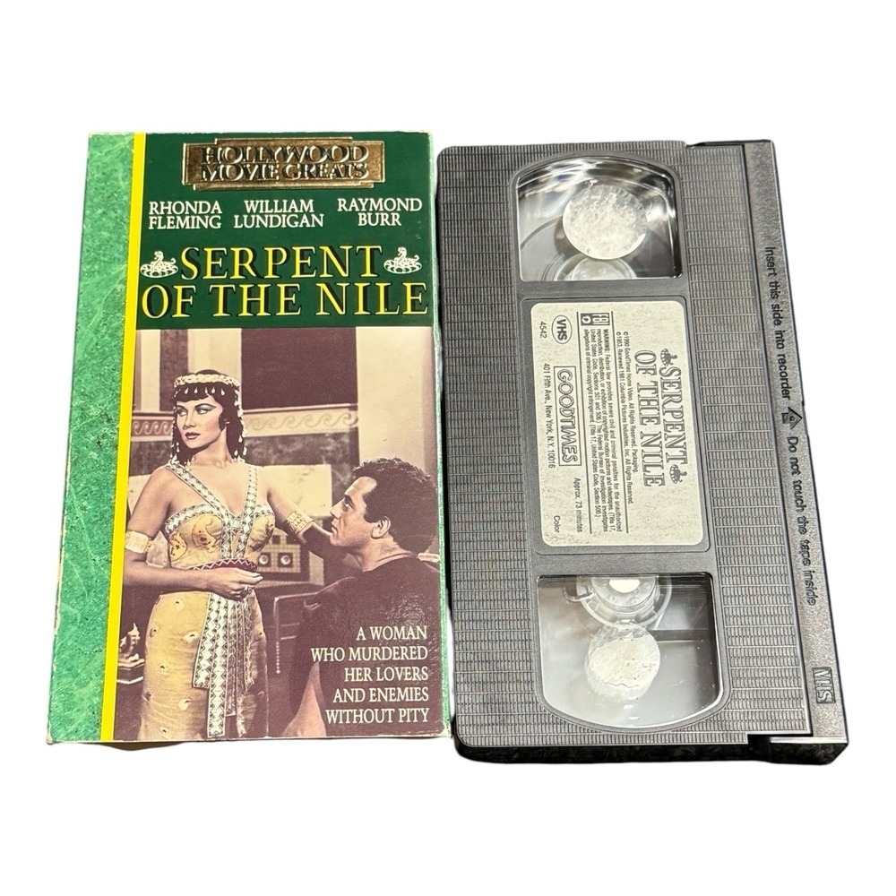 Serpent of the Nile (1953) Adventure, Biography, History, Romance VHS